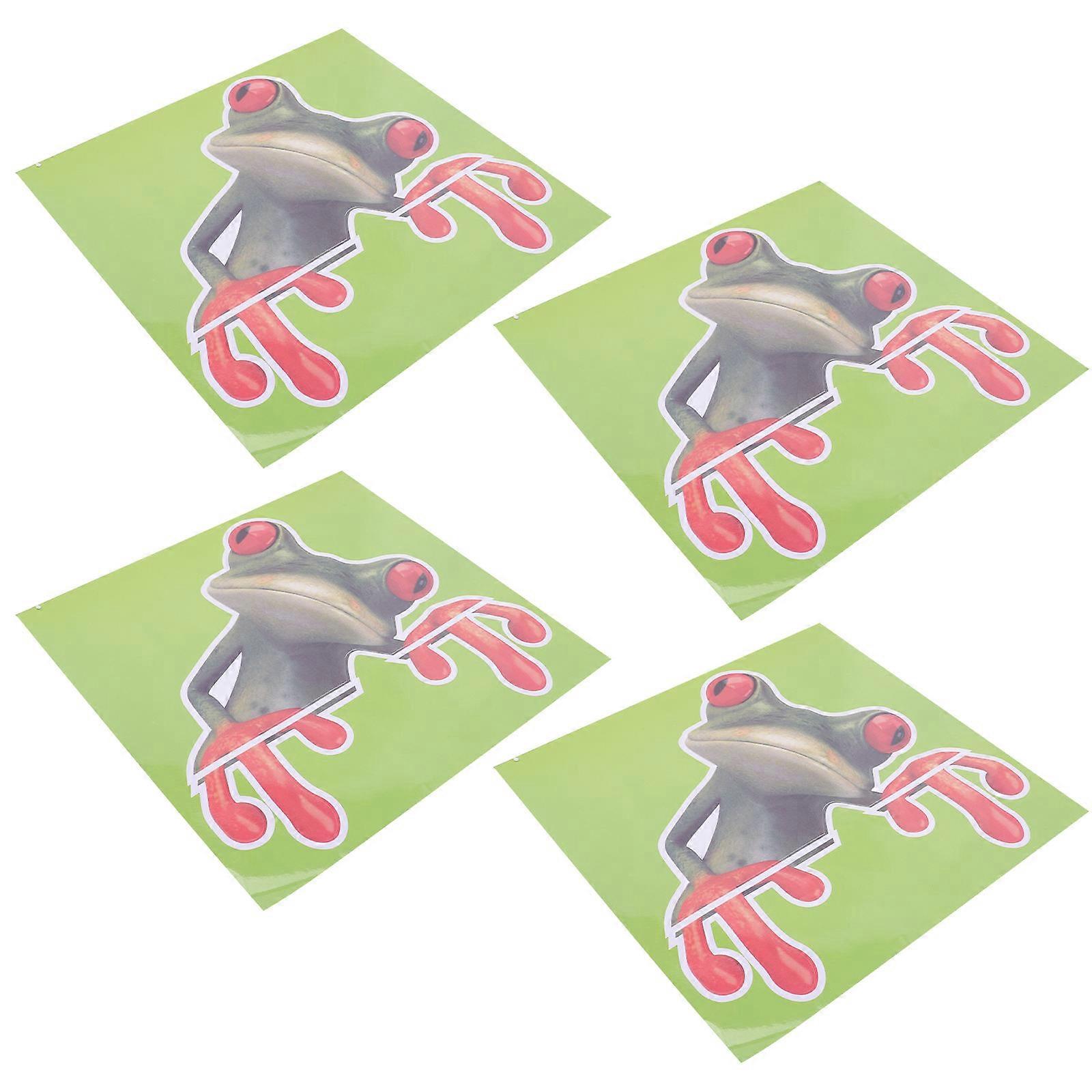 Car Decal Sticker Frog Theme for Decoration 16Pcs Funny Set