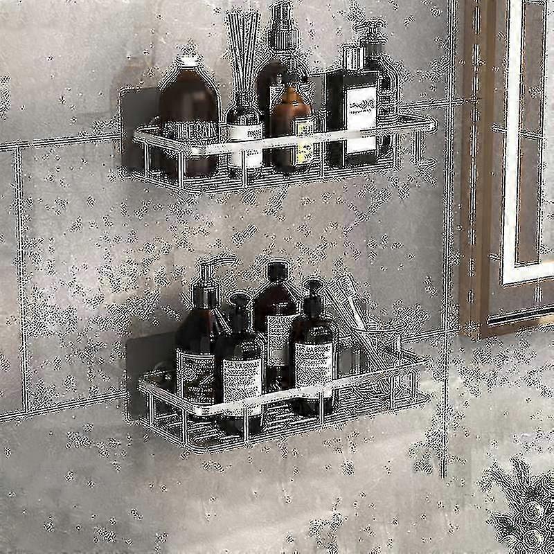 No-Drill Bathroom Corner Shelf and Shower Storage Rack for Easy Organisation