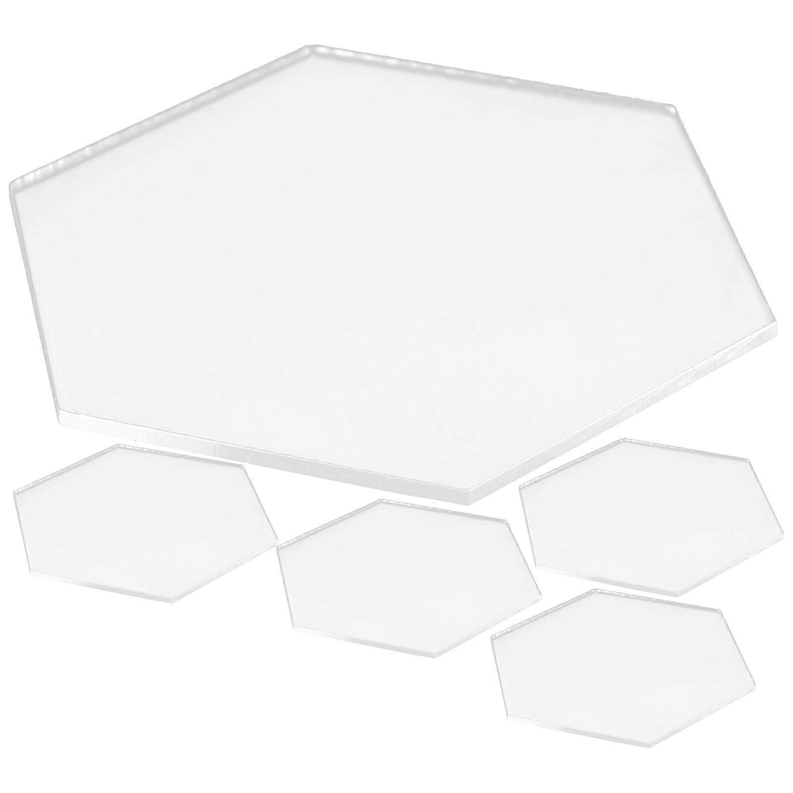 Table Place Cards for Wedding Hexagonal Acrylic Signs 20Pcs Set