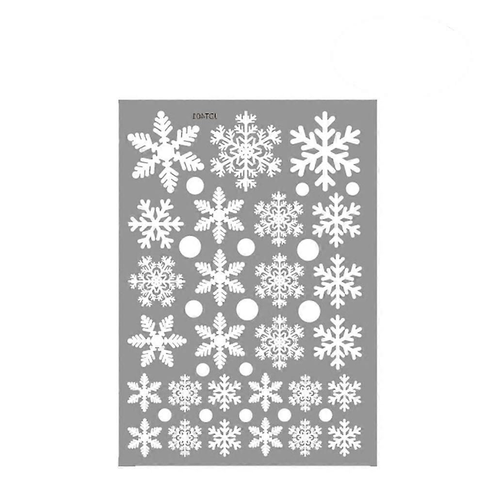 Christmas Snowflake Stickers Snowflake Window Sticker for Decoration 10Pcs