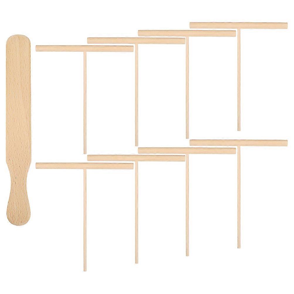 Crepe Spreader Spatula Wooden Spatula Tool for Kitchen Use 1Set