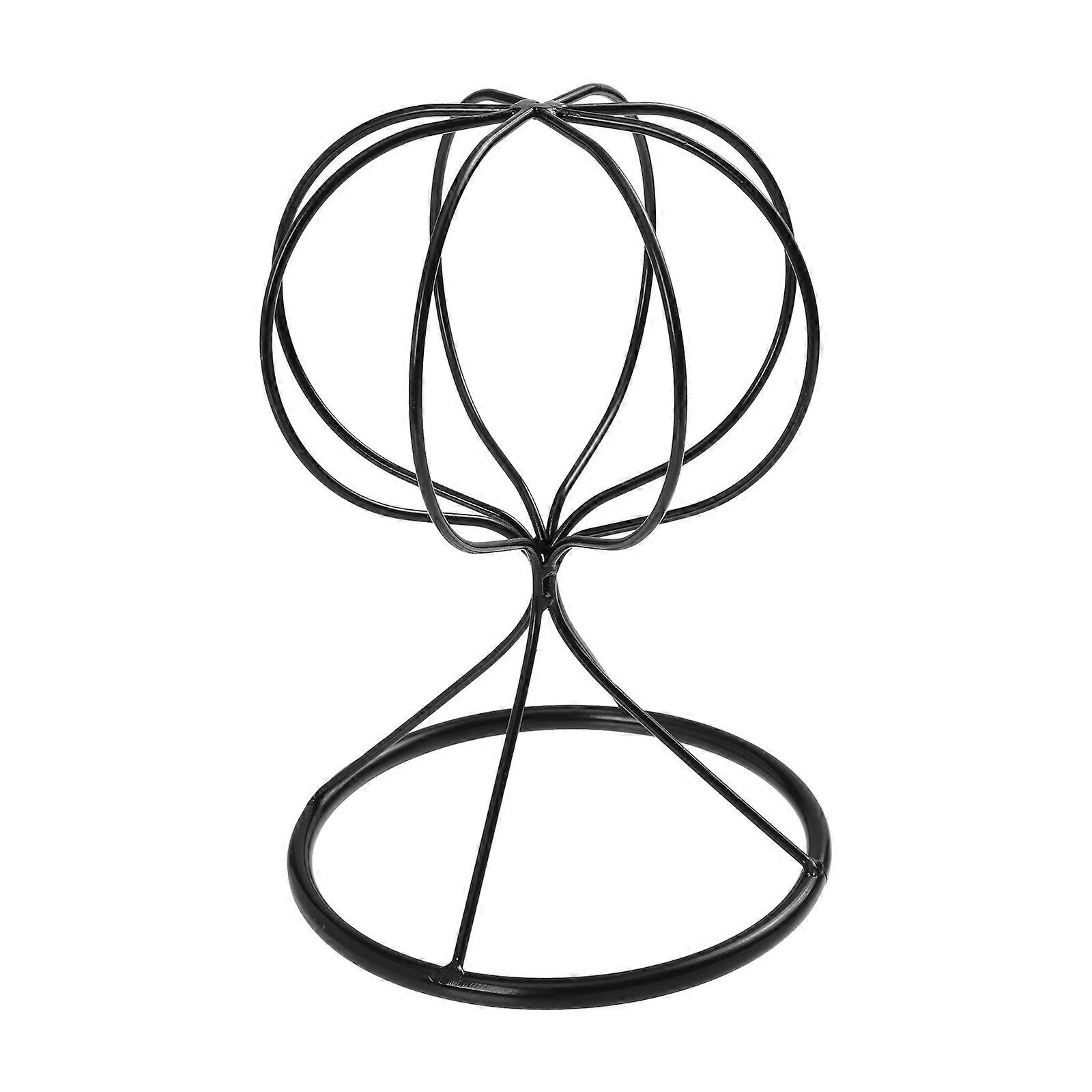 Black Metal Hat Display Rack for Storage 2Pcs Practical Hat Stand