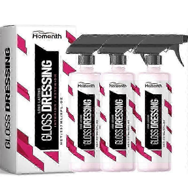 3-Piece Gloss Dressing Kit for Professional Car Detailing and Shine Enhancement