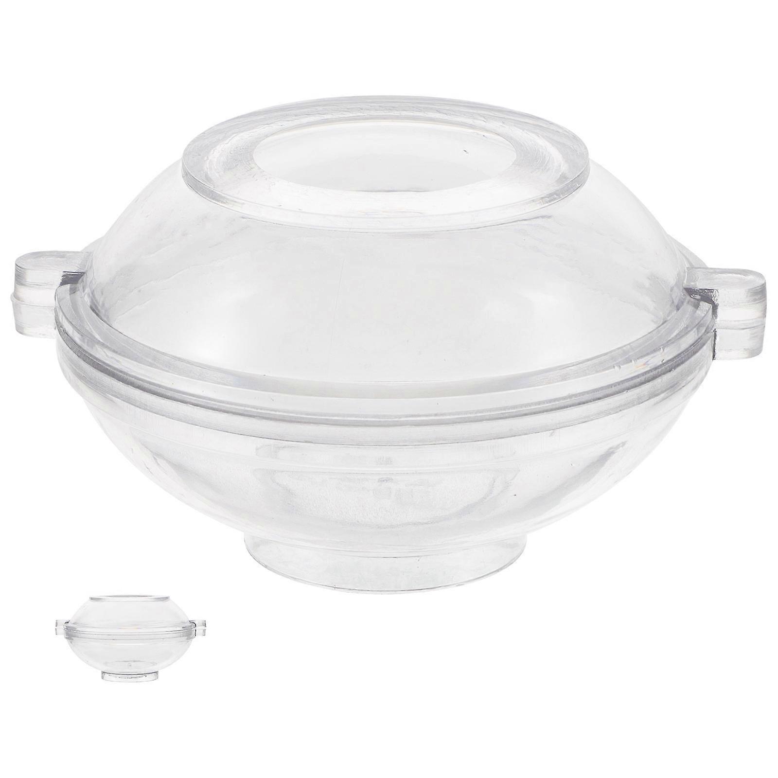 Transparent Plastic Candle Making Mold for Floating Candle DIY 4Pcs