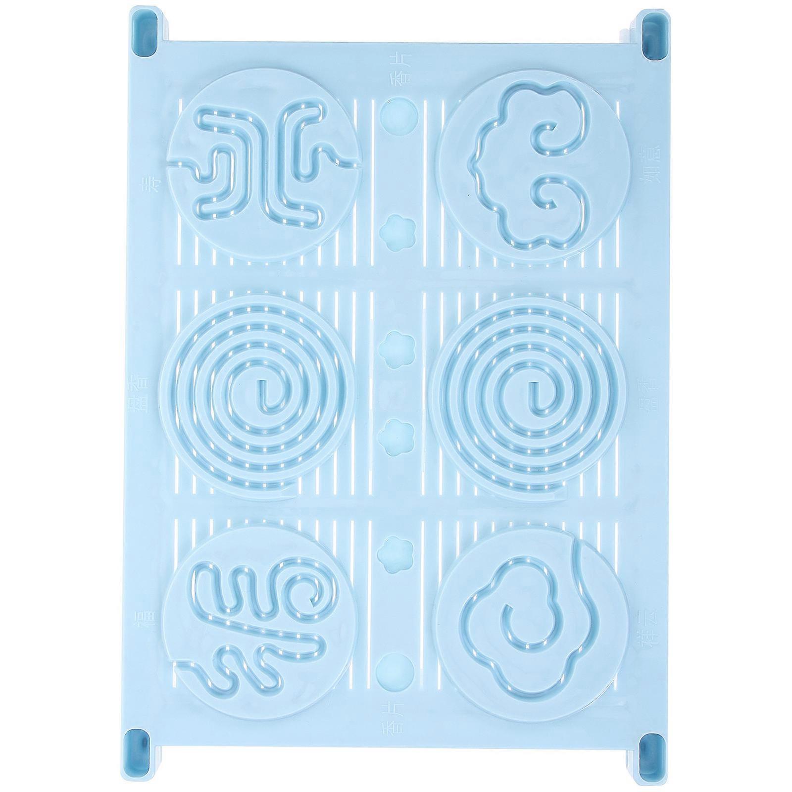 Incense Making Mold Plastic Tray for Incense Making 5Pcs Sky-Blue Set