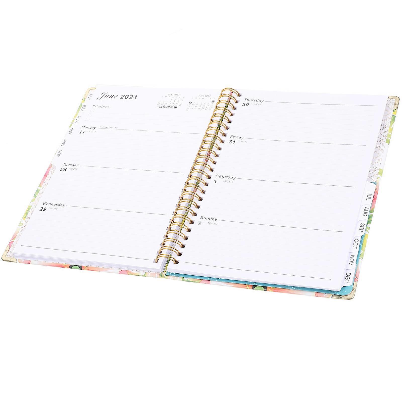 Planner Notepad 4Pcs Multi Color Lightweight Design For Task School Use 2024 Note Taking
