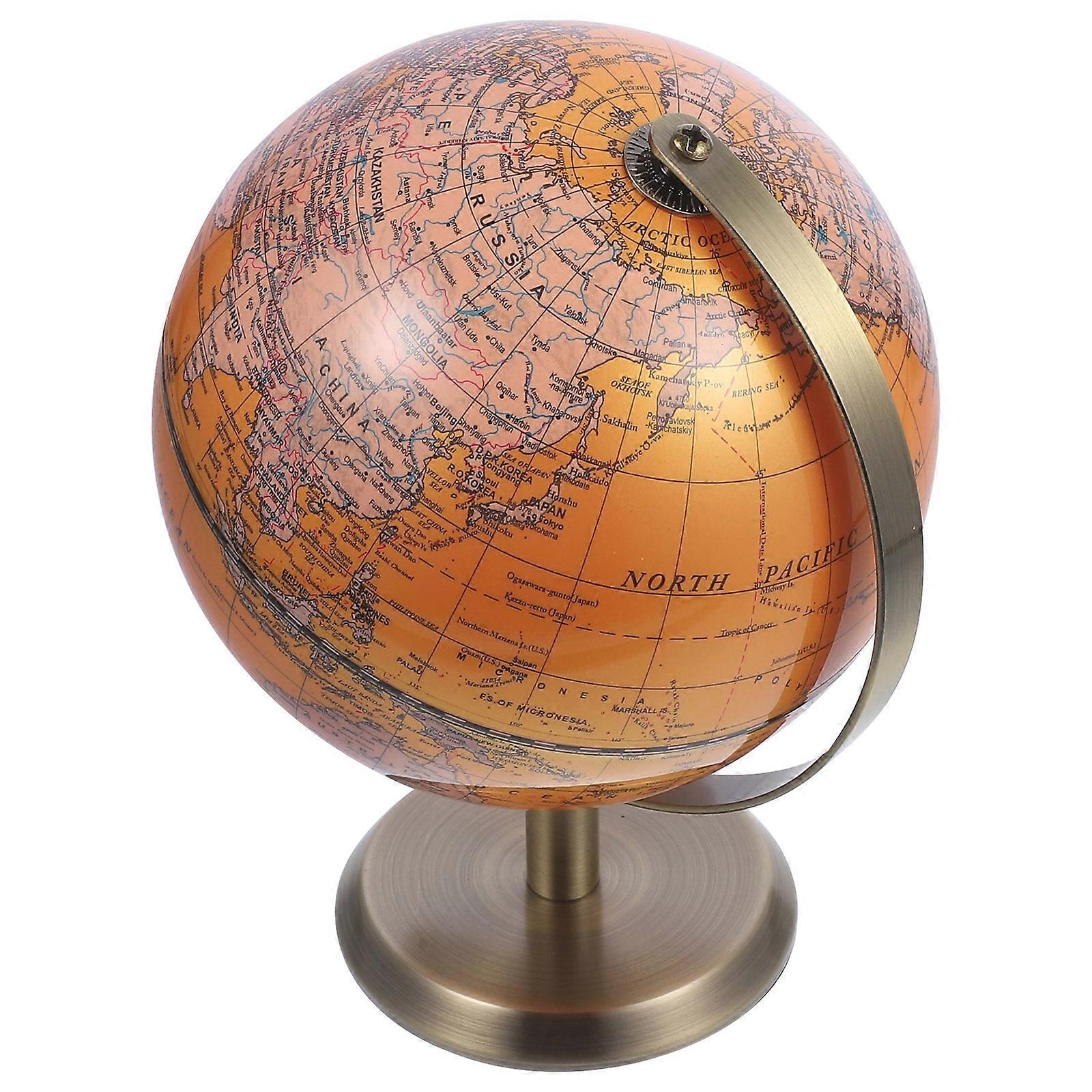 Terrestrial Globe Decor Decorative Terrestrial Globe for Decor Alloy Material