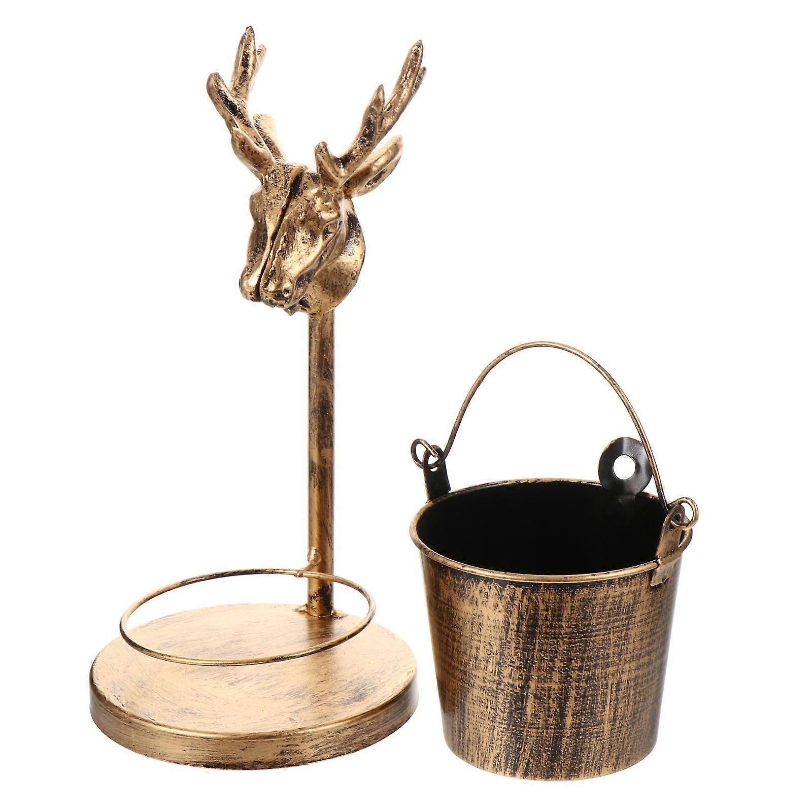 Golden Ashtray Creative Iron Ashtray for Home Use 2Pcs Set