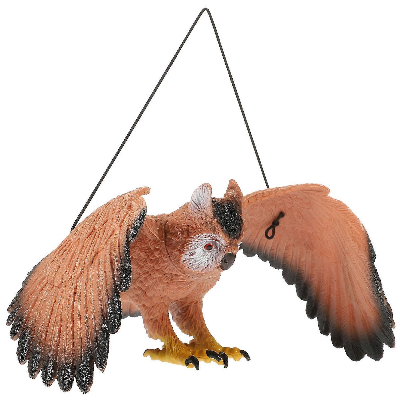 Outdoor Hanging Bird Owl Deterrent for Garden Use 4Pcs Rotating Ornament