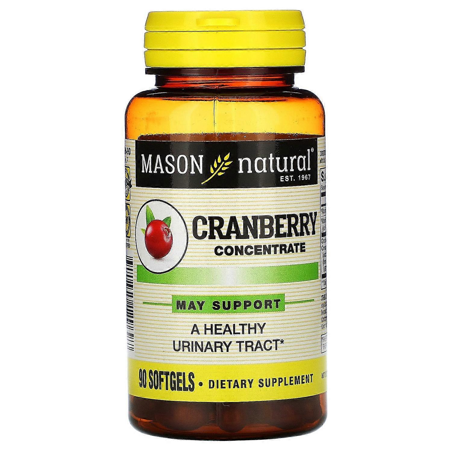 Mason Natural, Cranberry Concentrate, 90 Softgels