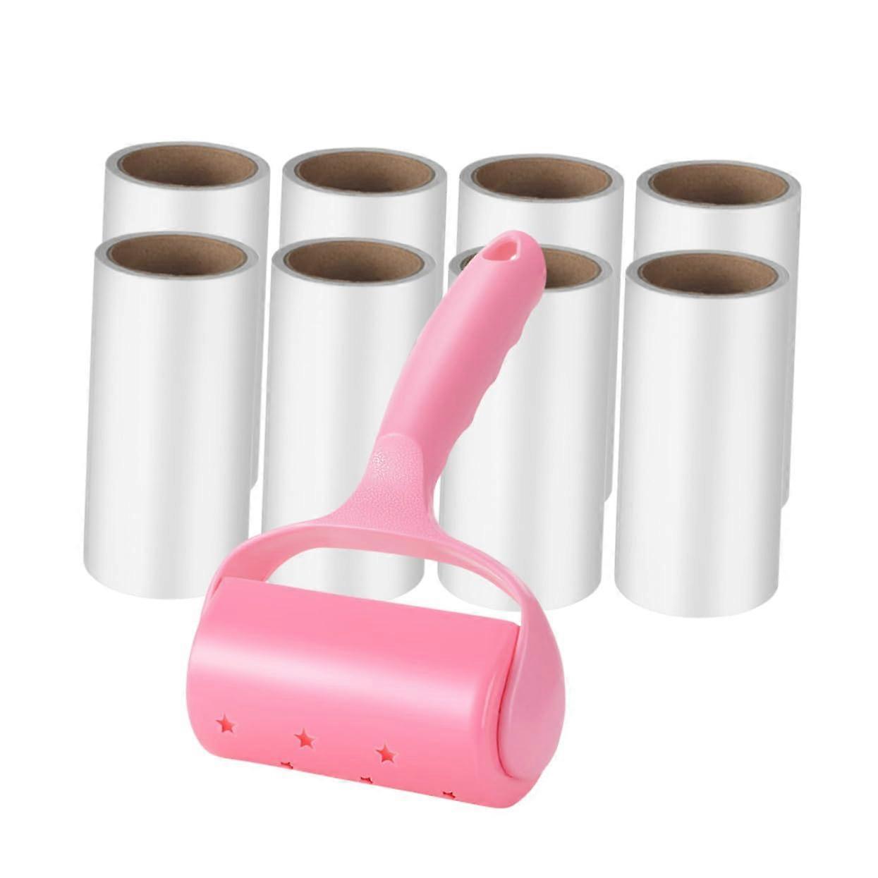 Portable Sticky Hair Remover With Rotating Lint Roller For Clothes, Pet Hair, Carpets And Furniture, Strong Adhesive