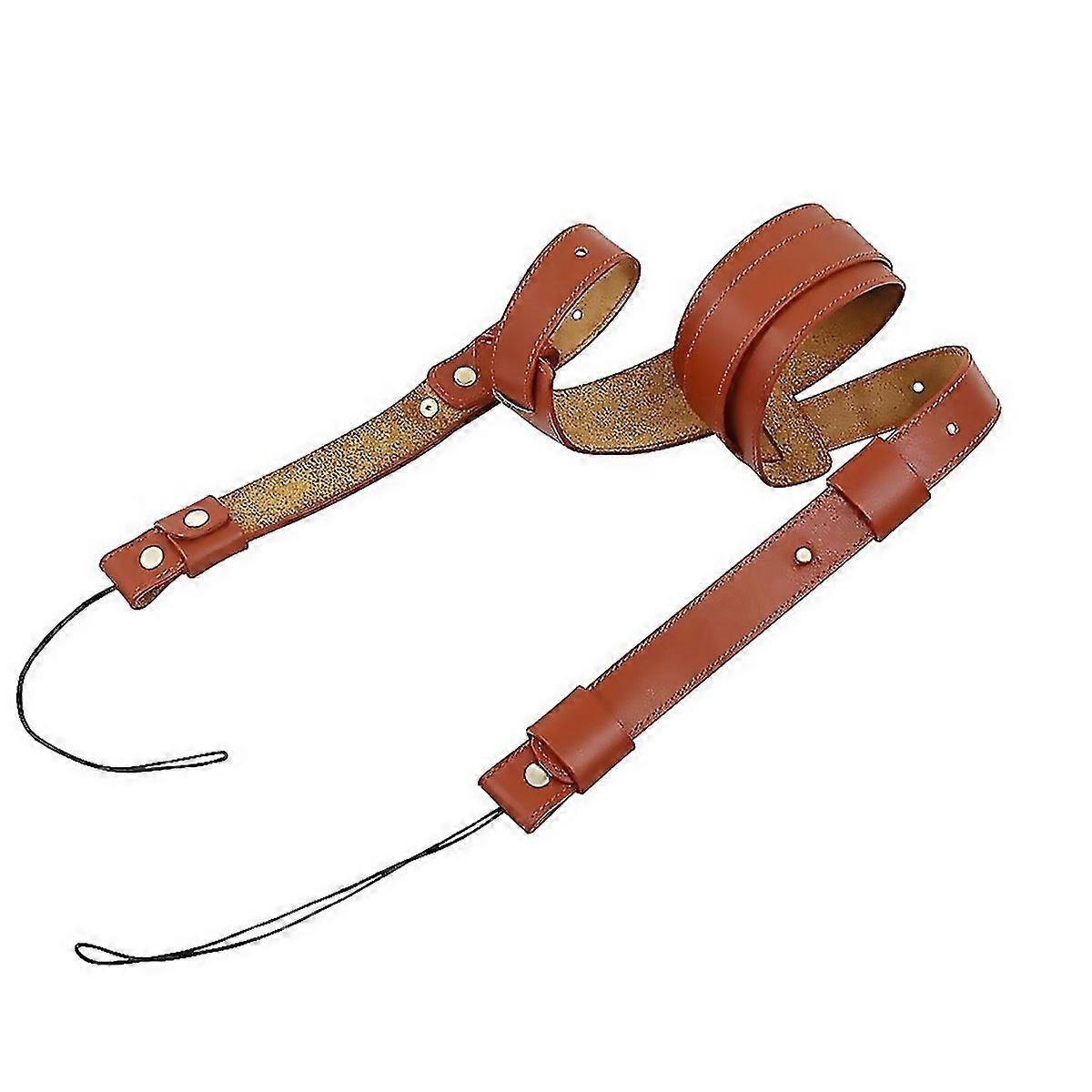 For Cowhide Leather Camera Shoulder Hanging Neck Winding Strap