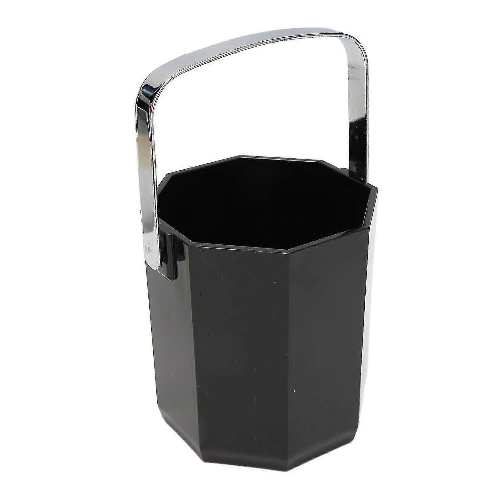 25-26 Champagne Stainless Steel Handle Strong Acrylic Multi Purpose Ice Cube Bucket for Family Bar Camping