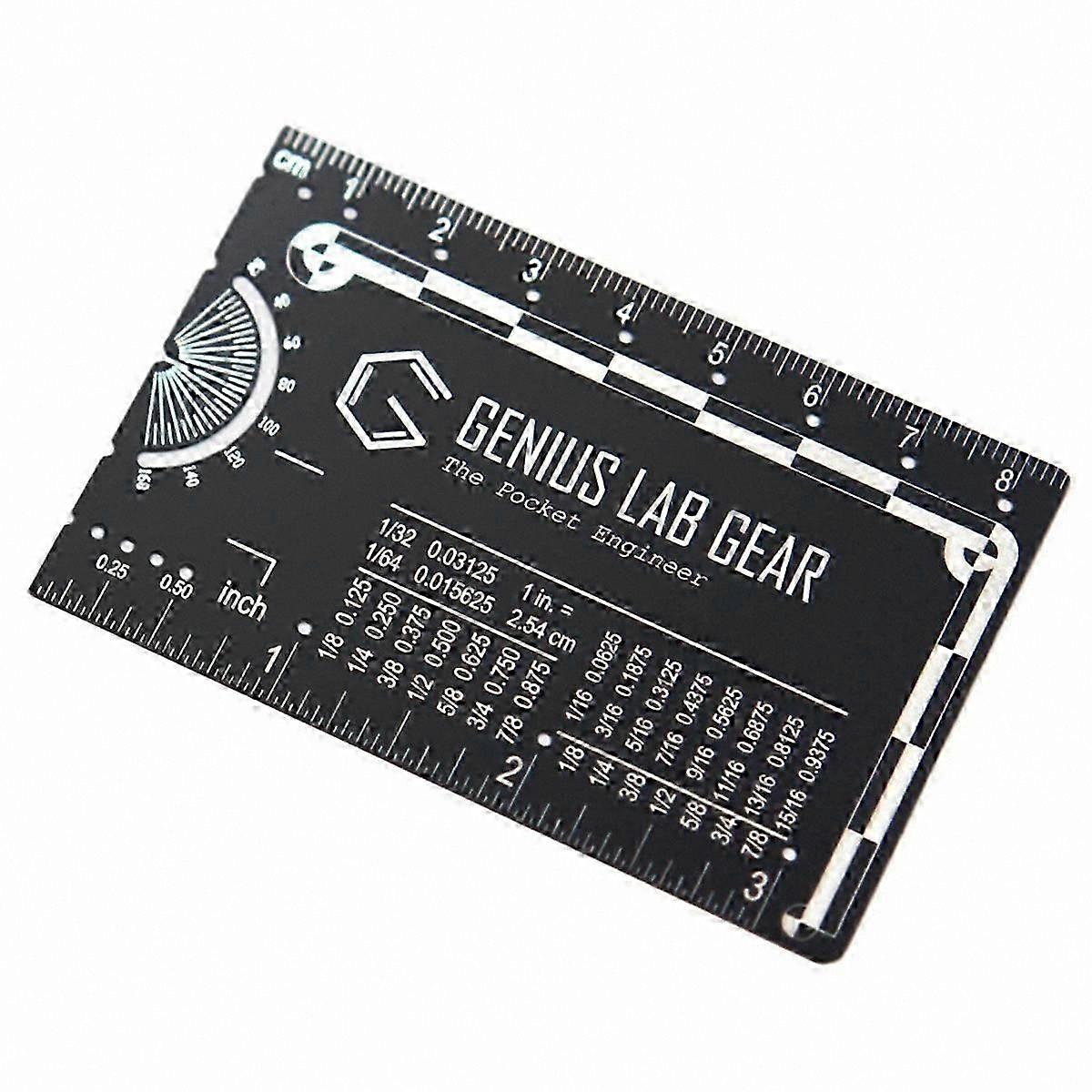 Compact Multi-Tool Ruler with Protractor, Compass, and Scale - Perfect Stocking Stuffer for Engineers and Hobbyists