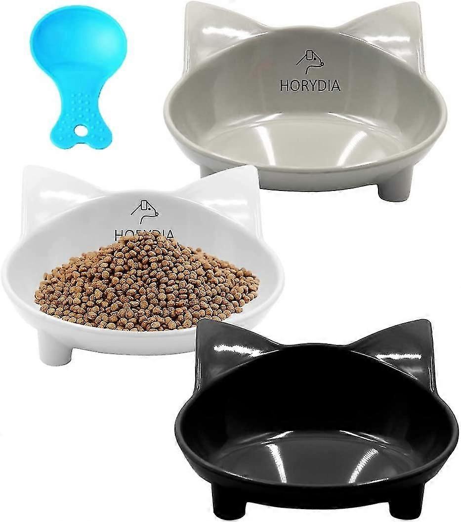 Non-slip Cat Bowl Melamine Cat Bowl Safe And Non-toxic Non-slip And Anti-scratch Easy To Clean Raised And Sloped Cat Bowl For Whisker Relief