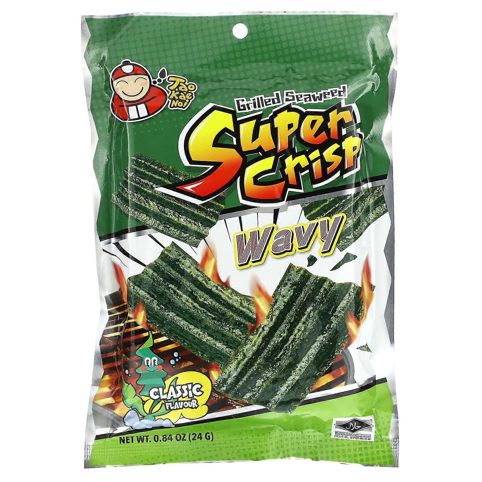 Grilled Seaweed Super Crisp, Wavy, Classic, 0.84 oz (24 g)