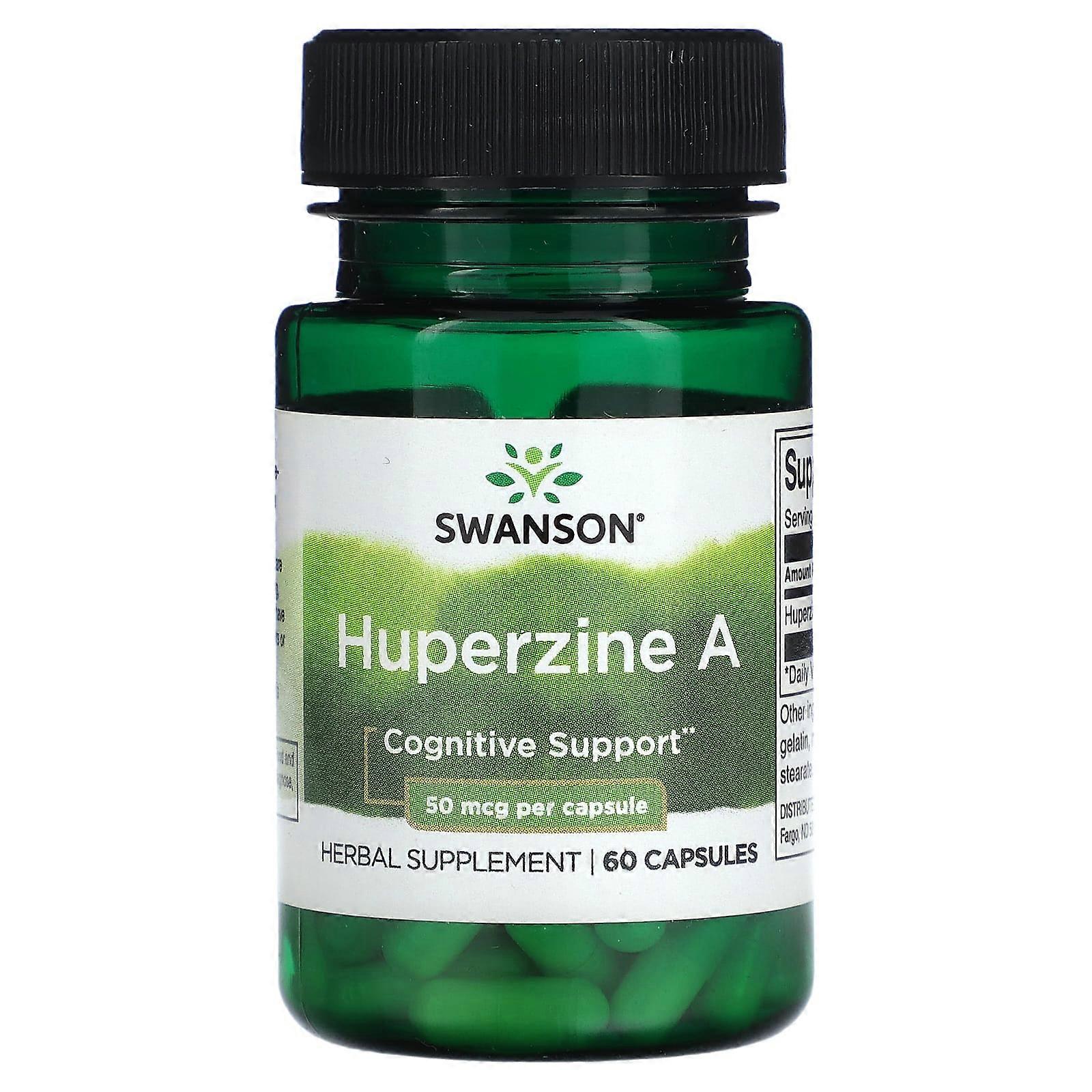 Huperzine A, 50 mcg, 60 Capsules