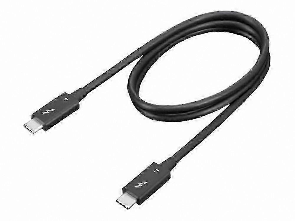Black 0.7m USB-C to USB-C Cable for High-Speed Charging and Data Transfer