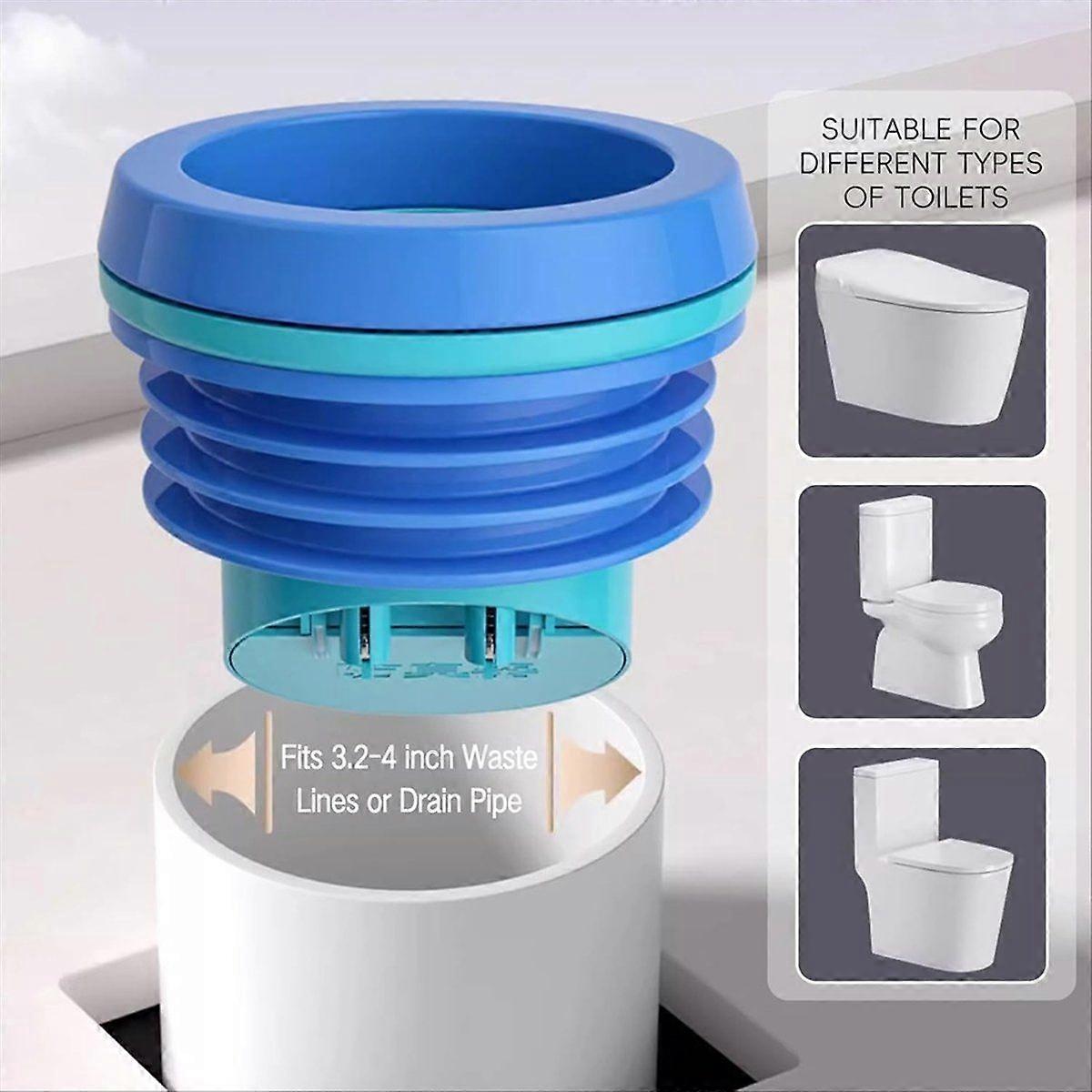 2PC Toilet Flanges Wax Rings with Prevent Backflow Valve