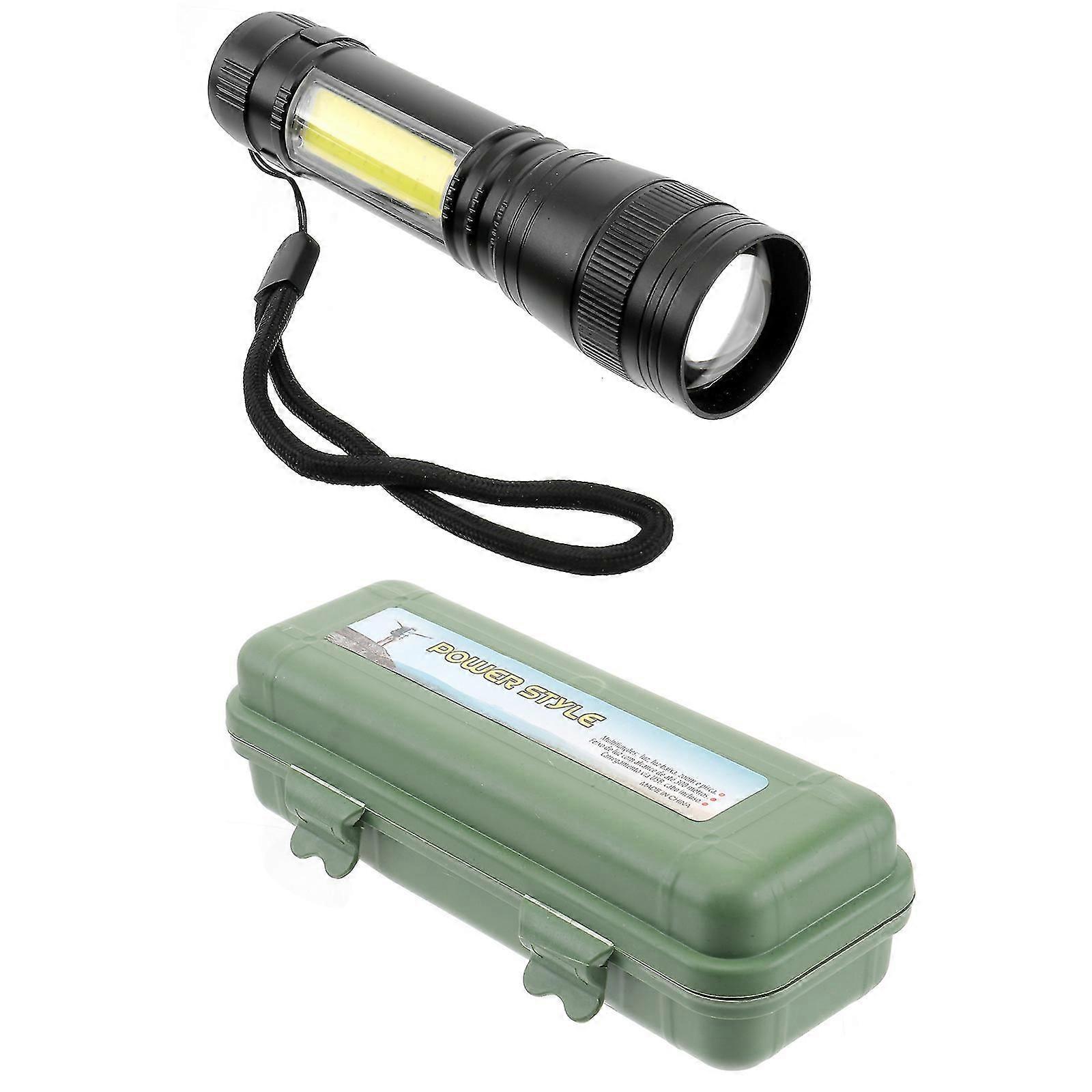 1pc Led Flashlight Illumination Zoom Flashlight Usb Rechargeable Torch For Hiking Travel Adventure Camping