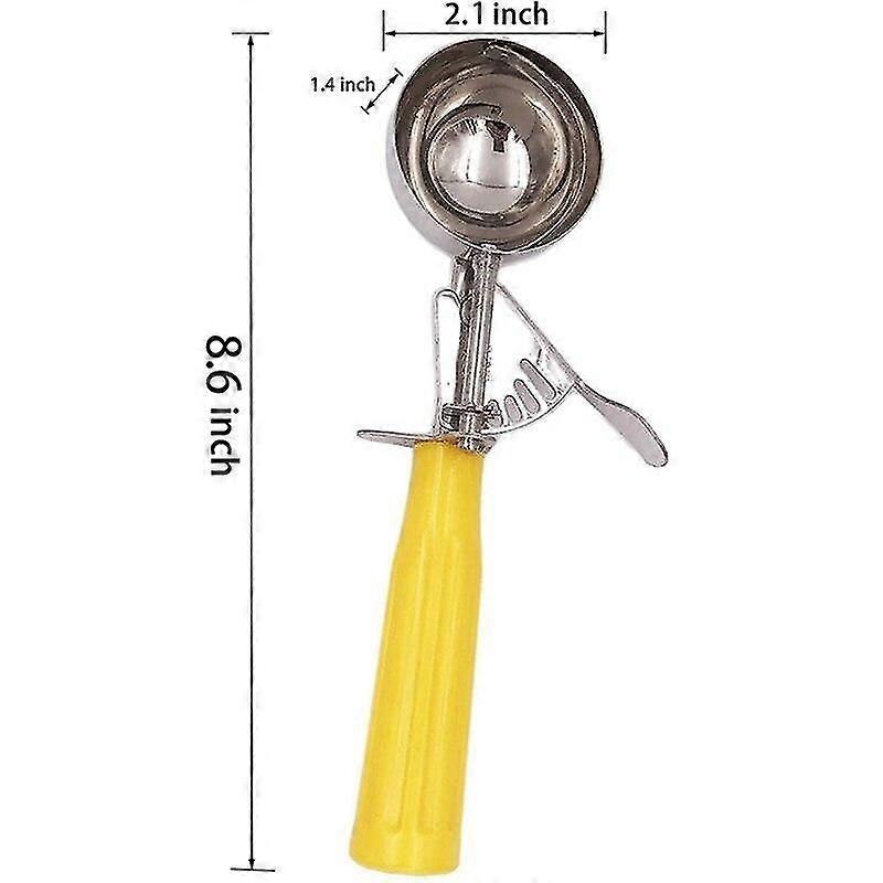 Cookie Scoop Set, 1Pcs Ice Cream Scoop With Trigger, Stainless Steel  Makers