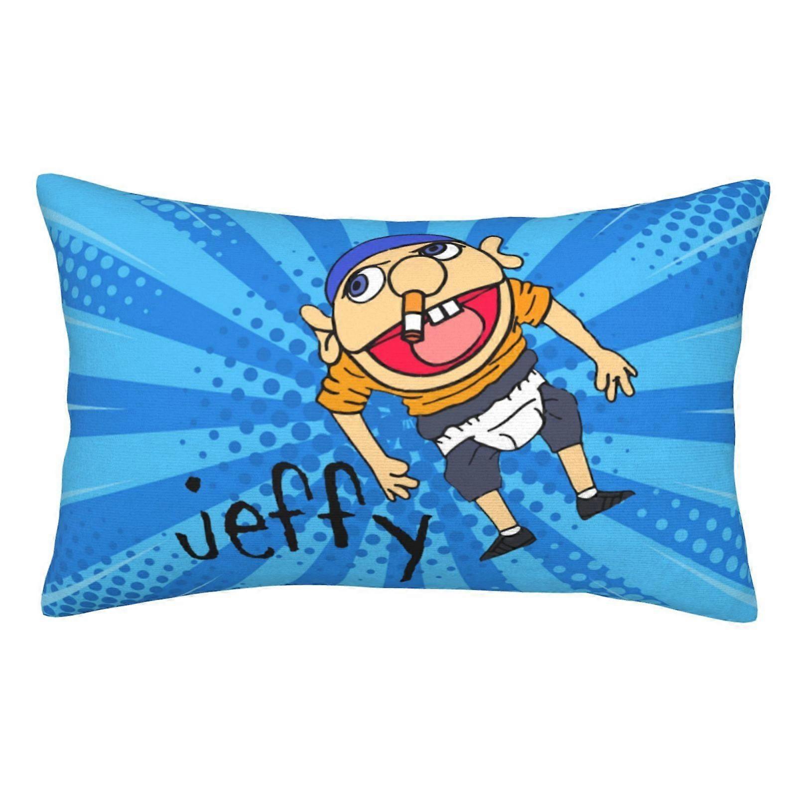 y1074 SML Jeffy Puppet Pillowcase Decor Cushion Pillow Covers With Hidden Zipper For Sofa Bed Dorm Car Couch Pillow Case cBZT3205