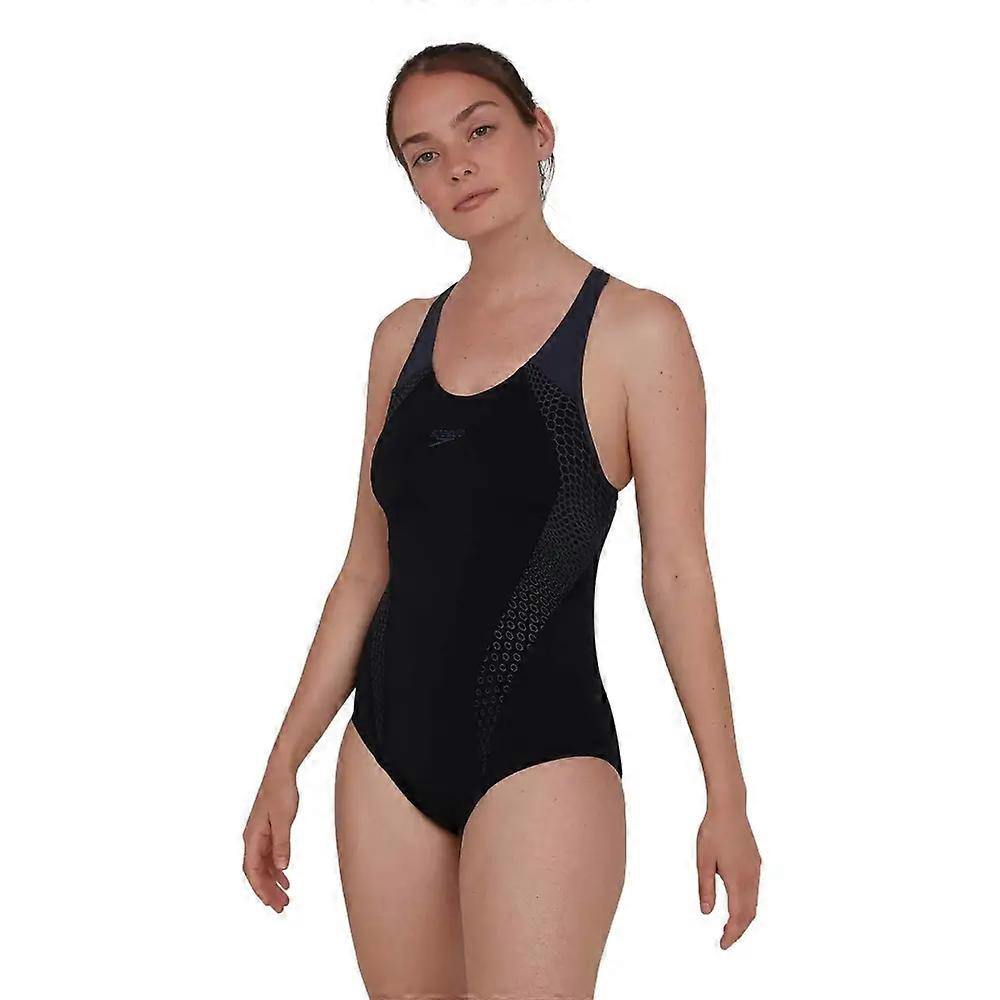 Speedo Hexagonal Laneback Maillot de bain - Noir