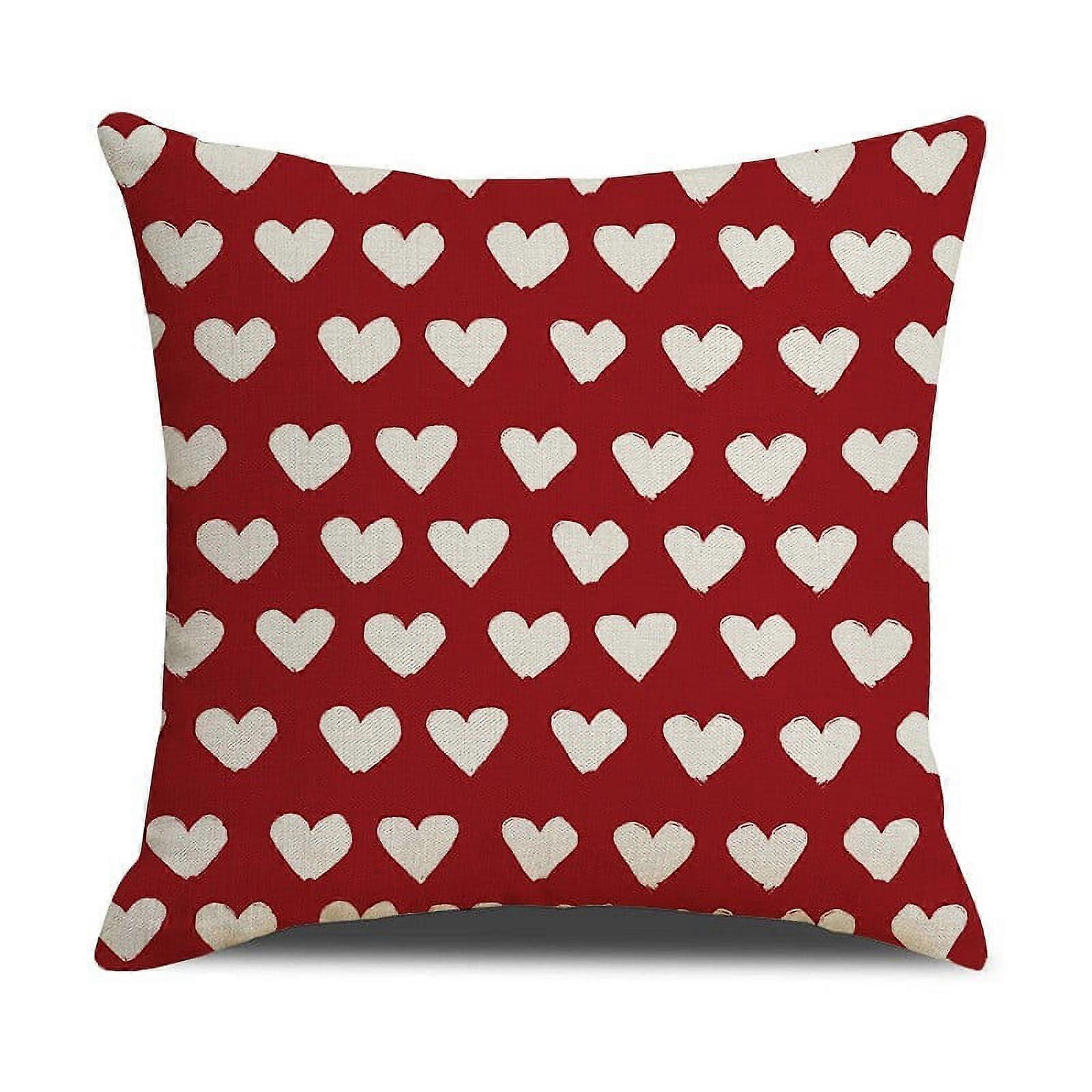 Valentine's Day Pillowcases, Couple Printed Pillowcases, and Versatile Linen Pillowcases