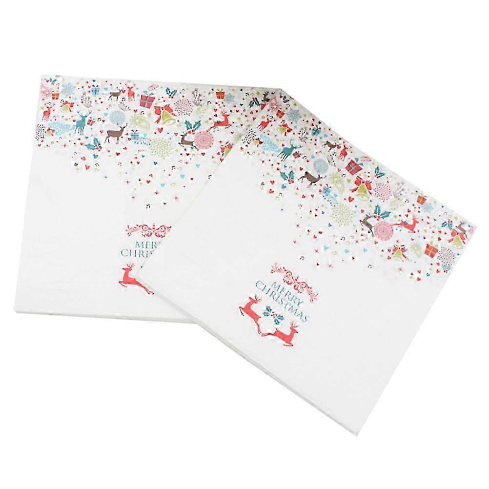 Multi-colored paper napkins for parties 33x33cm 40-pack disposable tableware