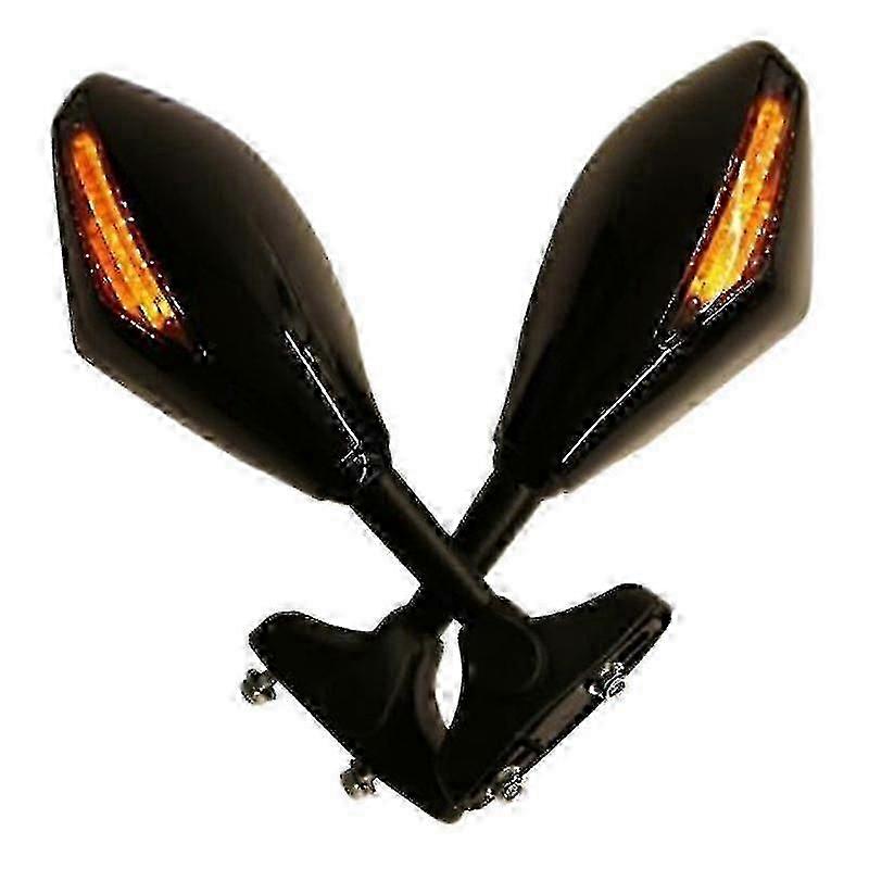 Motorcycle Led Rearview Mirror With Light For Yzf R1 R6 Fz1 Fz6 600r R3