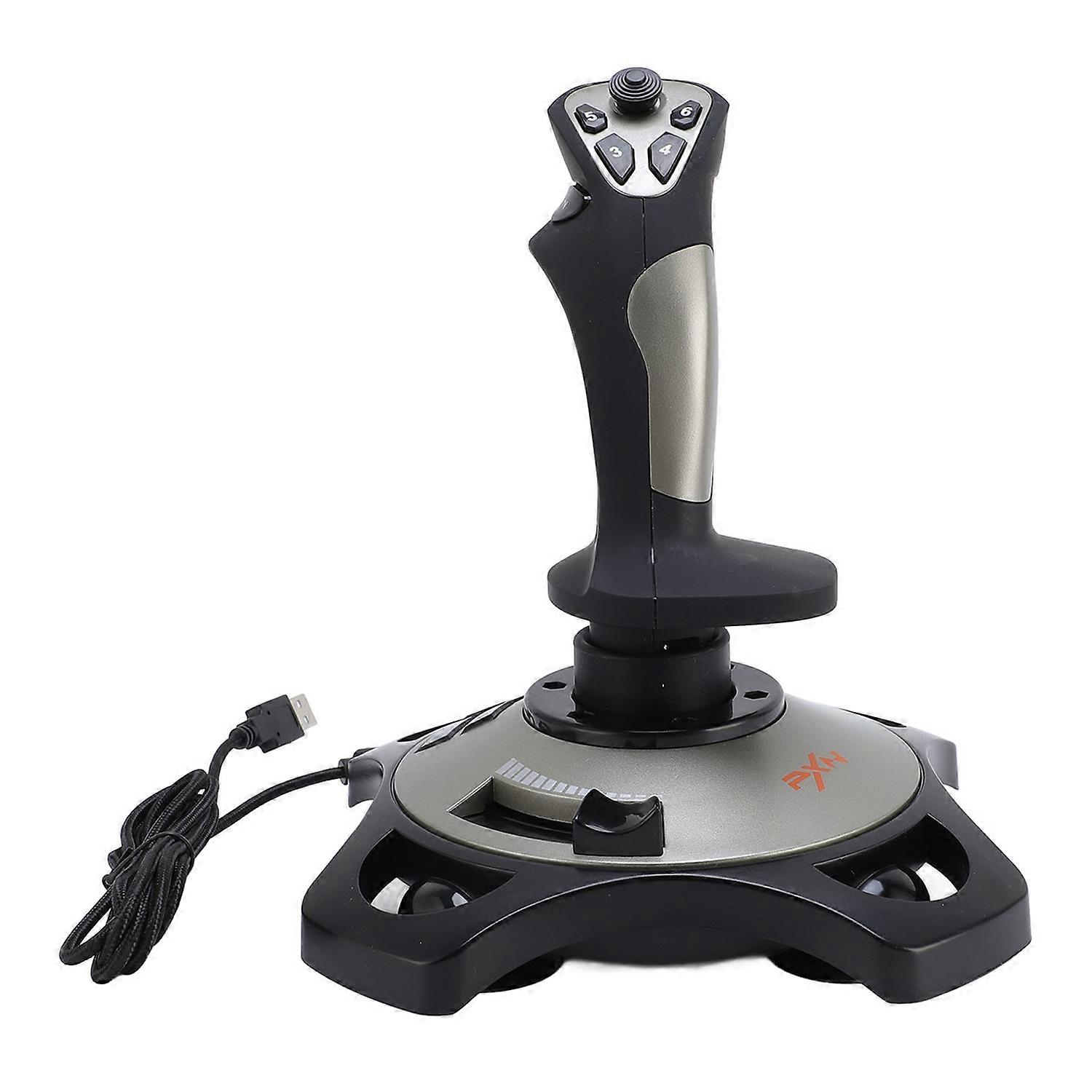Flight Simulator Joystick Controller USB Wired Flight Stick with Vibration and Throttle for Win 7 8 