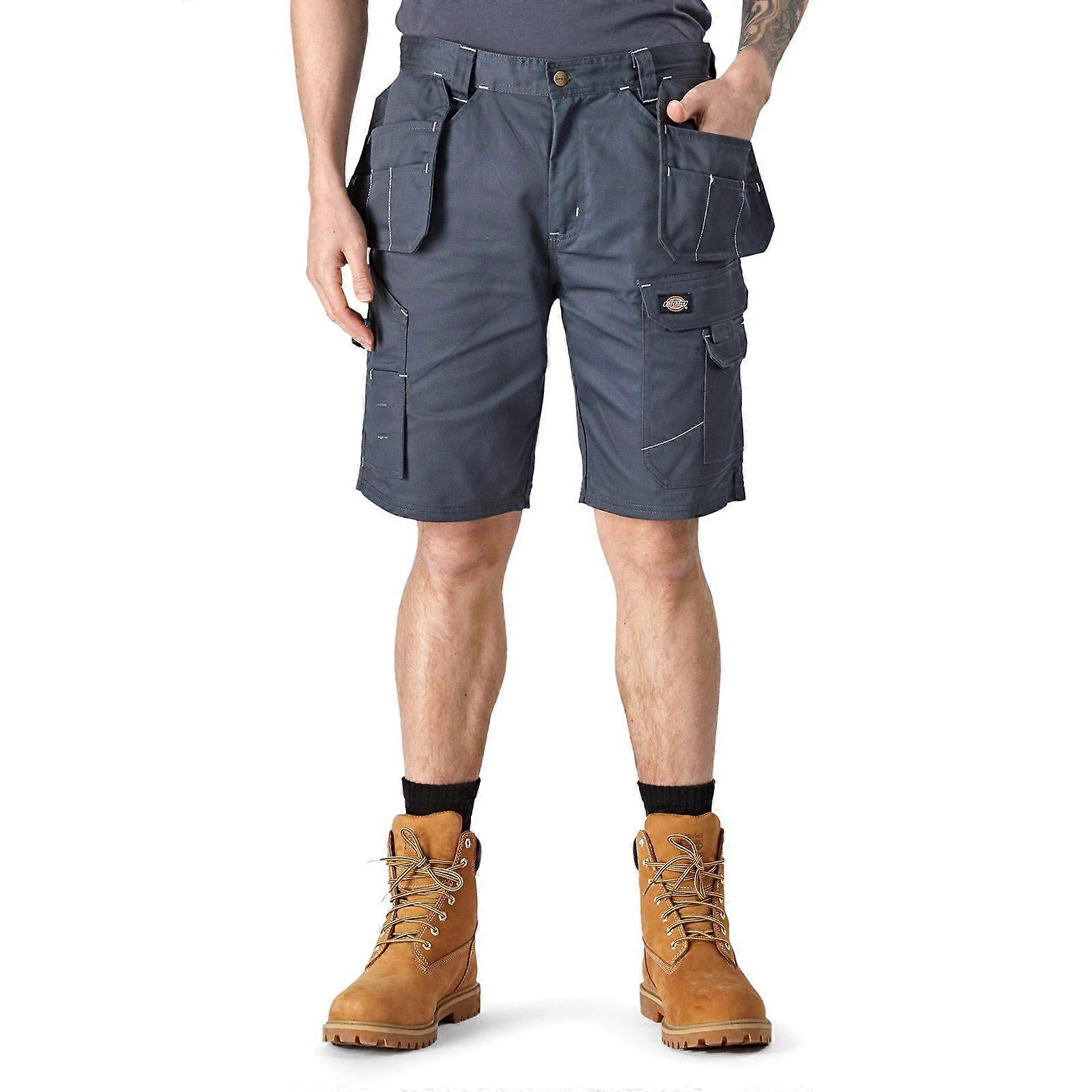 Dickies Redhawk Pro Work Polyester grijze werkshort voor heren