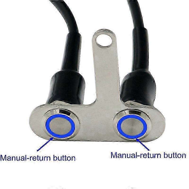 Stainless Steel LED Motorcycle Switch ON-OFF Handlebar Adjustable Mount Waterproof Switches Button DC12V Fog Light