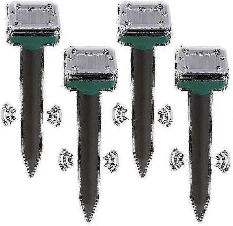 Solar Snake Repellent for Outdoors - 4 Pcs, Solar-Powered Ultrasonic Repeller & New Arrival Snake Deterrent Solution