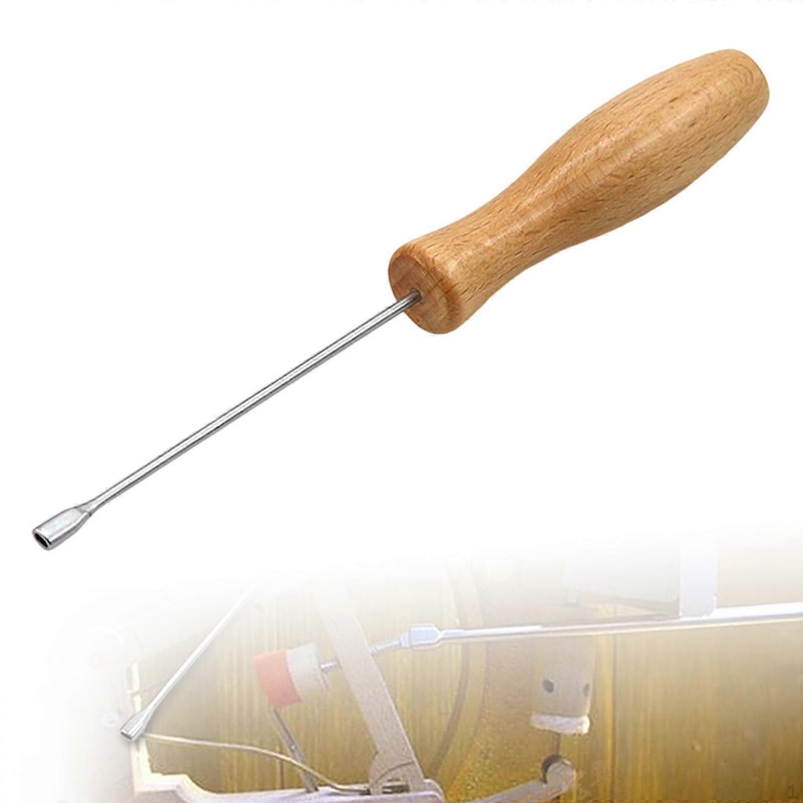 Piano Tuning Lever Maintenance Tool Comfortable Grip Wood Handle Portable Scale Wrench