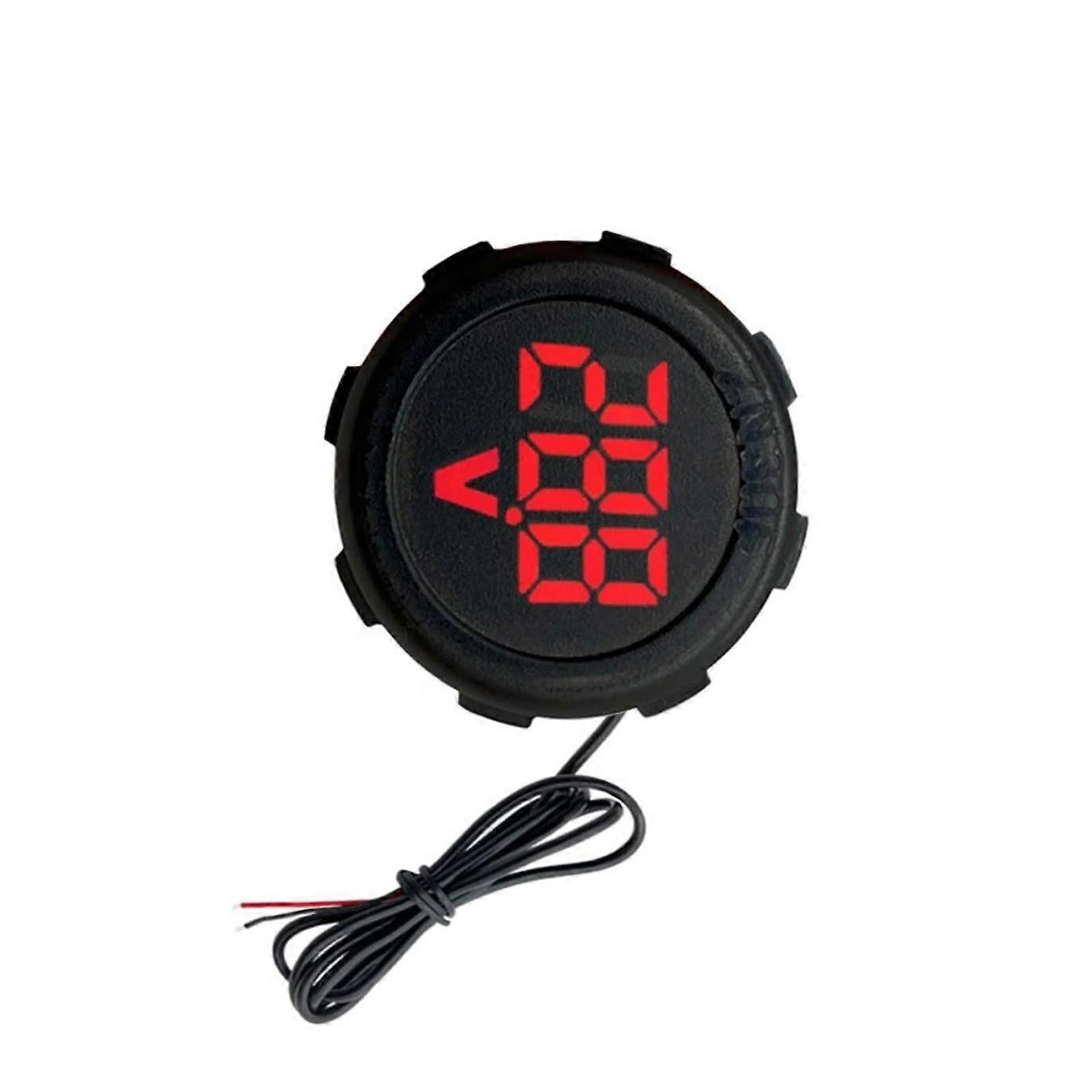 Heavy Duty Waterproof Voltmeter Measurement Tool LED Digital Display 4 To 100V Suitable for Automotive Marine Motorcycle  Red