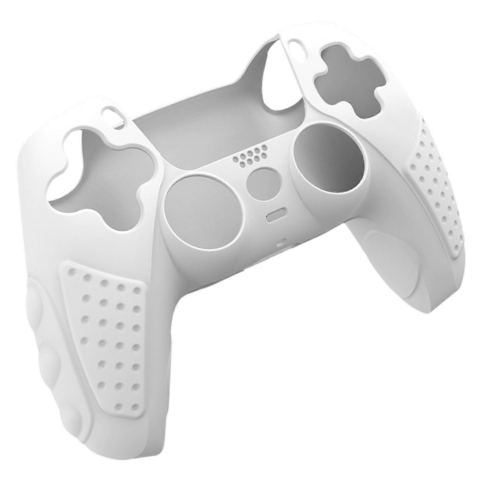 Customs Style Silicone Shell For P5 Controllers, Grip Case Ergonomic Design Sleeve Shell With Easy Application  White