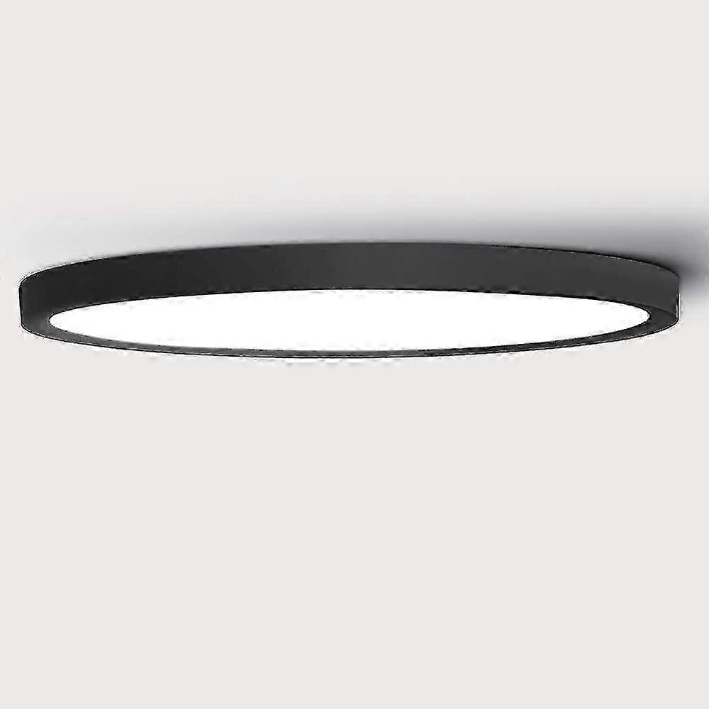 LED Ceiling Light Black Shell Natural White 4000K Round Modern Surface Mount Ceiling Lamp