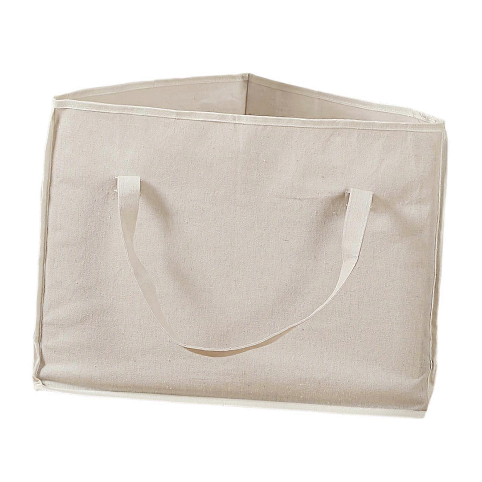 Triangular Clothes Hanger Storage Bag Beige Portable Lightweight Hanger Organizer For Laundry Room Closet Compact