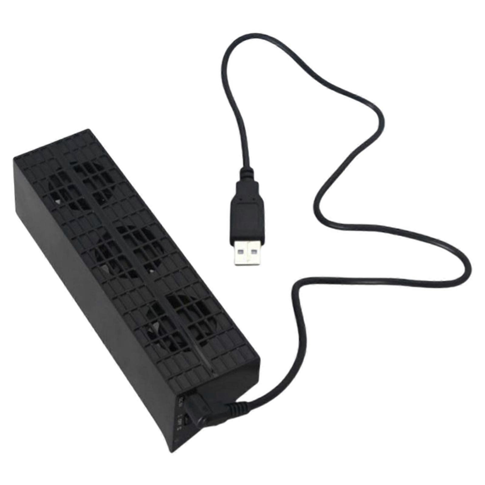 USB Cooling Fan with Intelligent Temperature Control and TripleFan Airflow for Laptops