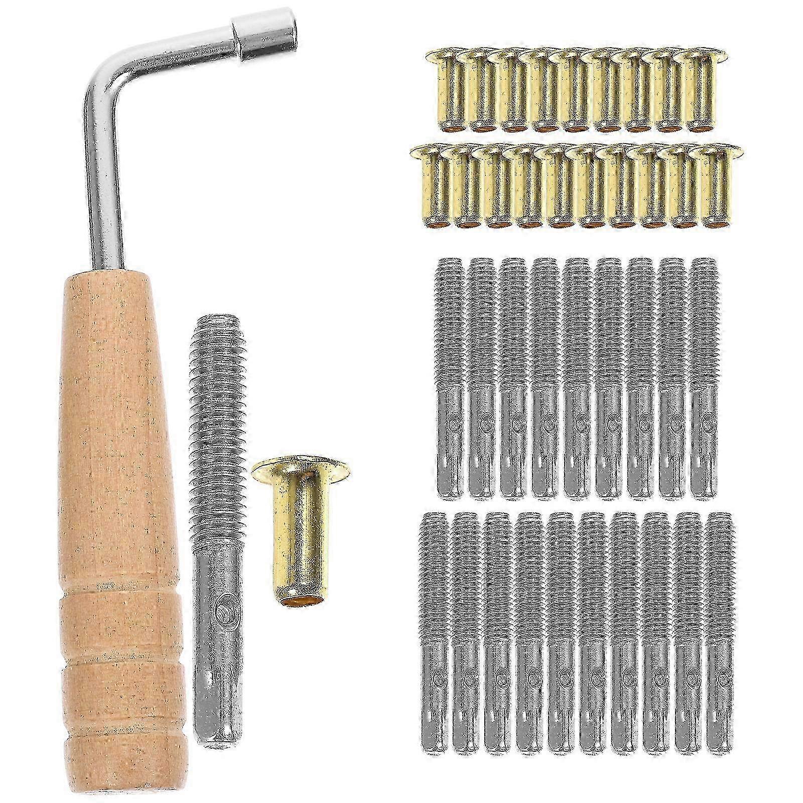 2025 1 Set of Lyre Harp Pegs Lyre String Peg Accessories String Fixator Pegs with Tuning Wrench