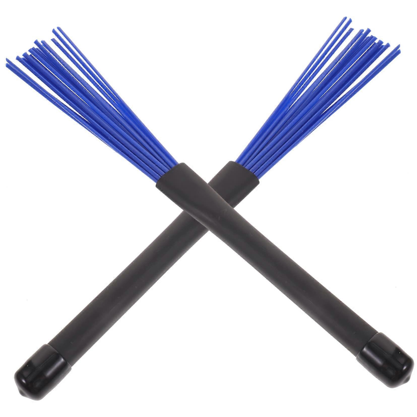 Retractable Wire Drum Brushes for Jazz with Nylon Bristles and Carry Bag for Beginners