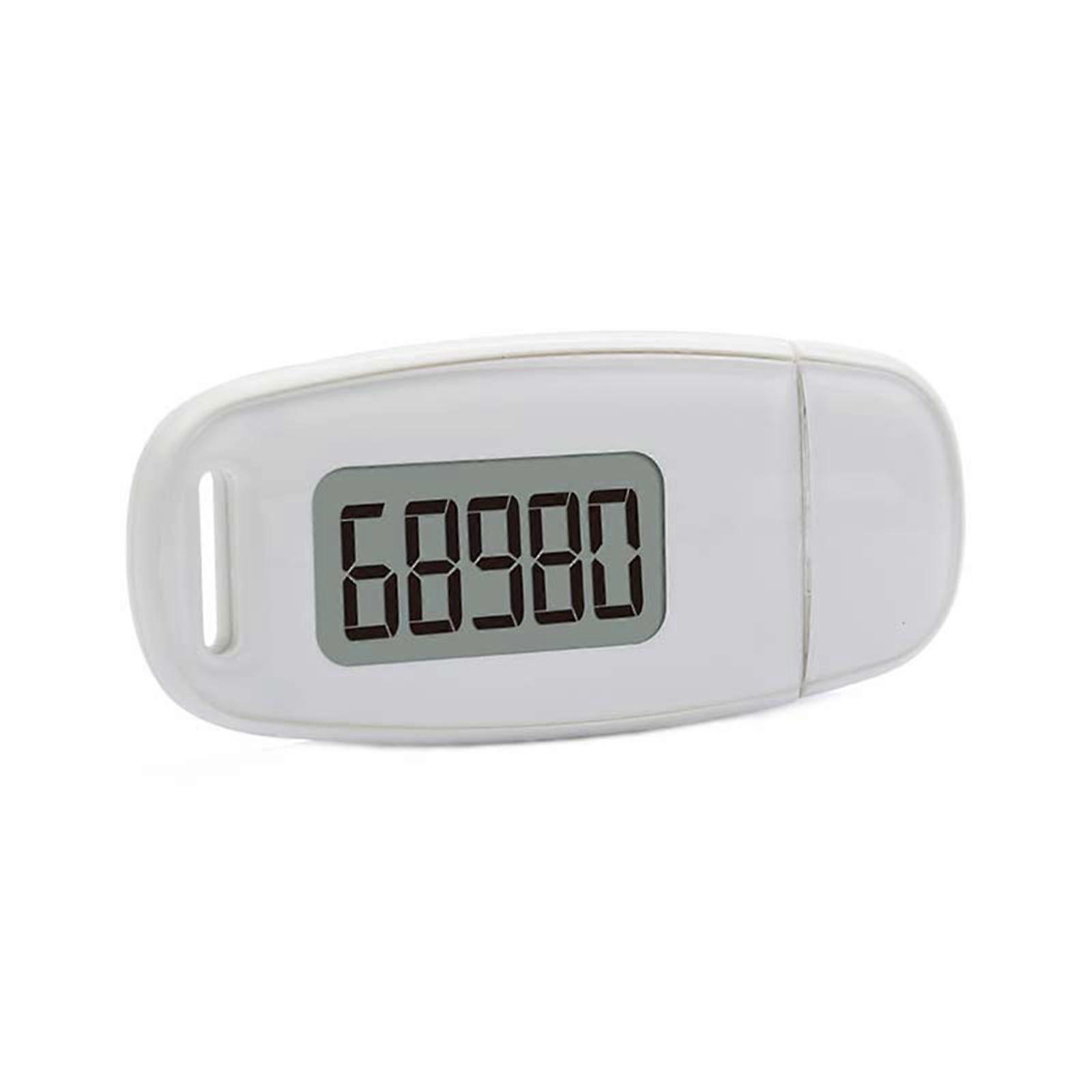 3D Sensor Pedometer Step Counting Device with Blue Backlight Clip-on Pedometer with Detachable Back