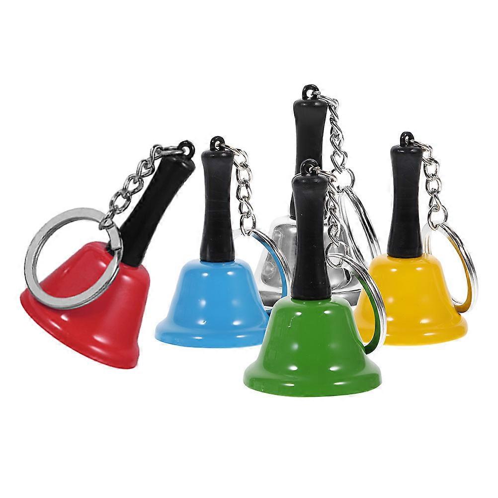 Holiday Bell Mini Handbell Auditory Development Educational Tool Blue 5Pcs