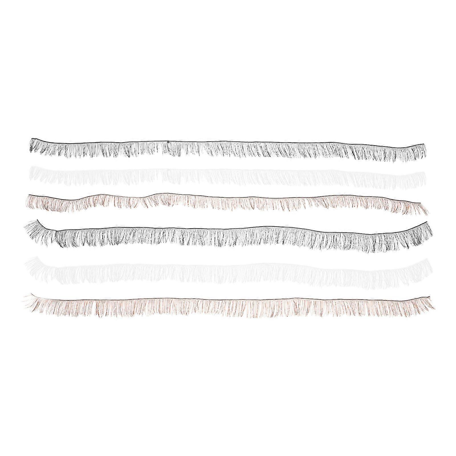 Doll Eyelashes for Crafts False Eyelashes 6Pcs DIY Pack