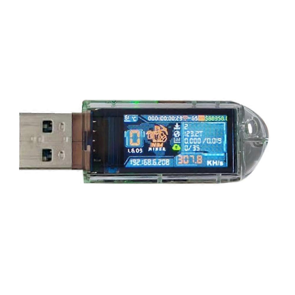 NMminer USB Nerdminer 308KH/S Solo Lottery Miner BTC Miner Color Display Bitcoin Mini Miner Asic Mining for Home Office