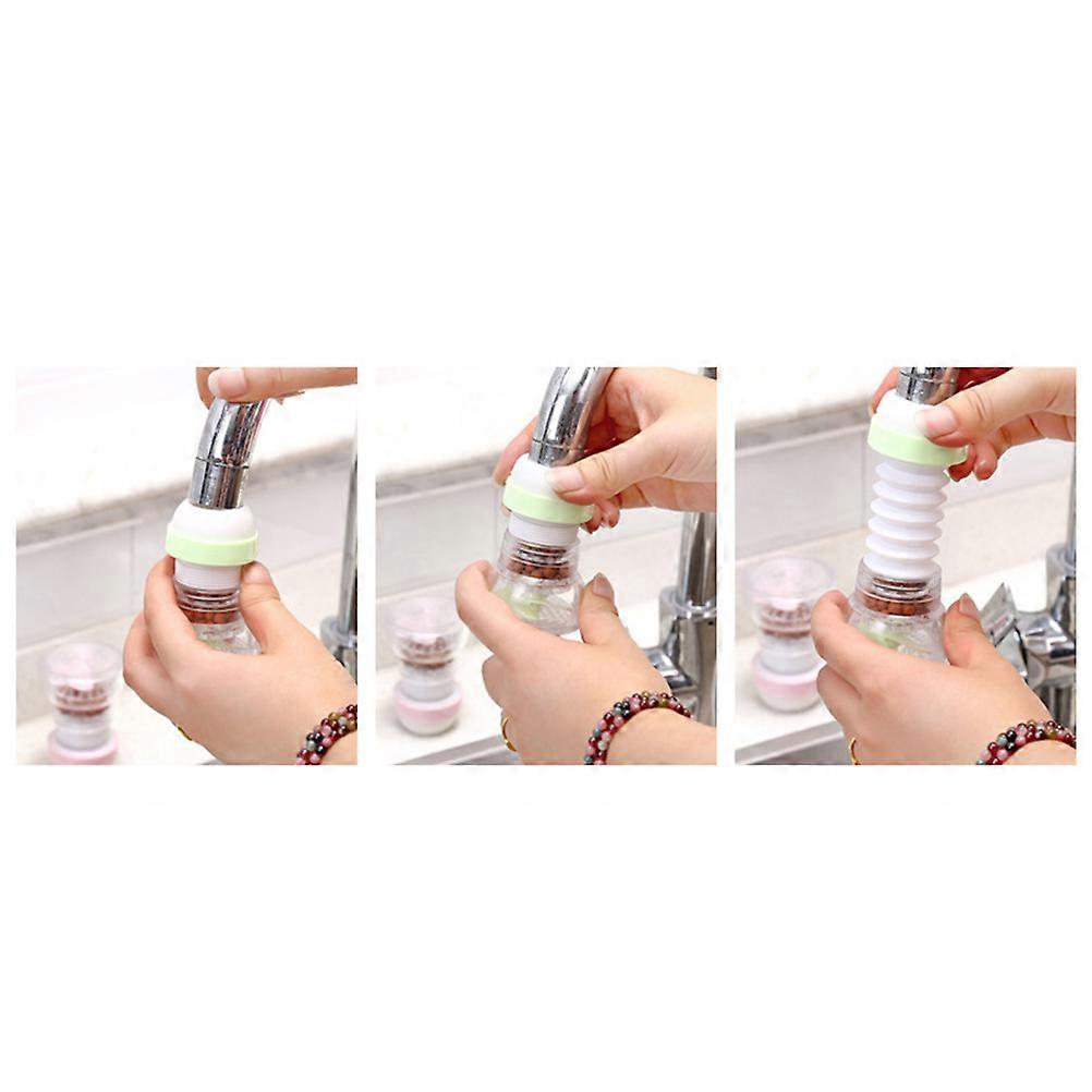 Anti-Splash Tap Nozzles For Kitchen Use 360 Degree Rotatable Design Household Users Green Water Saving 1Set