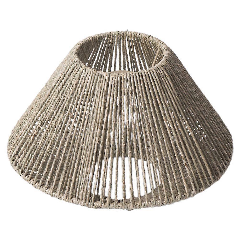 Rustic Straw Rope Lampshade for Decor Light Cover