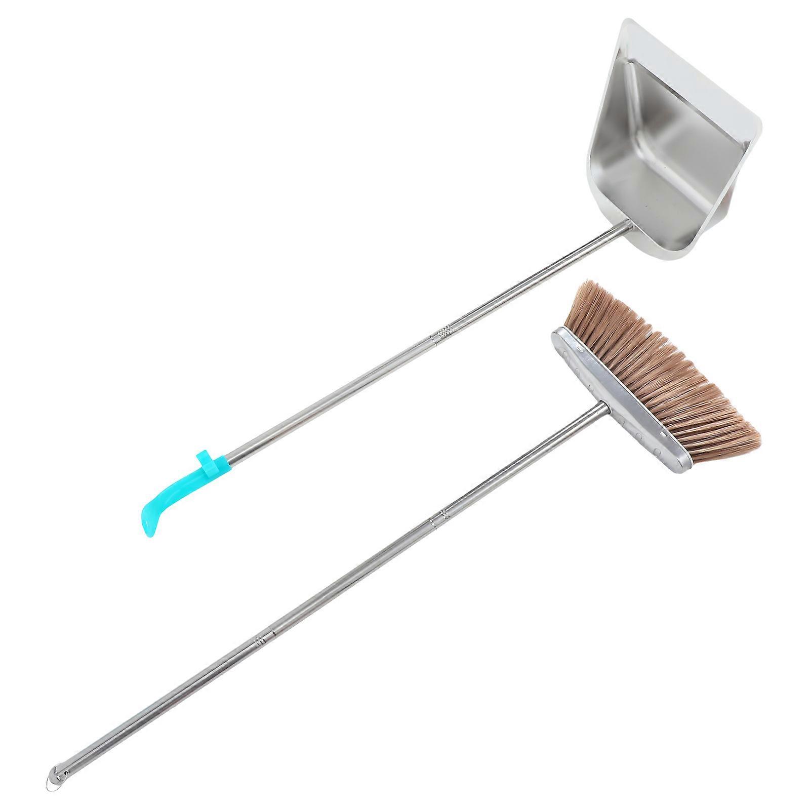 Cleaning Tools Broom And Dustpan Set For Indoor Use Square Round Shape 1Set