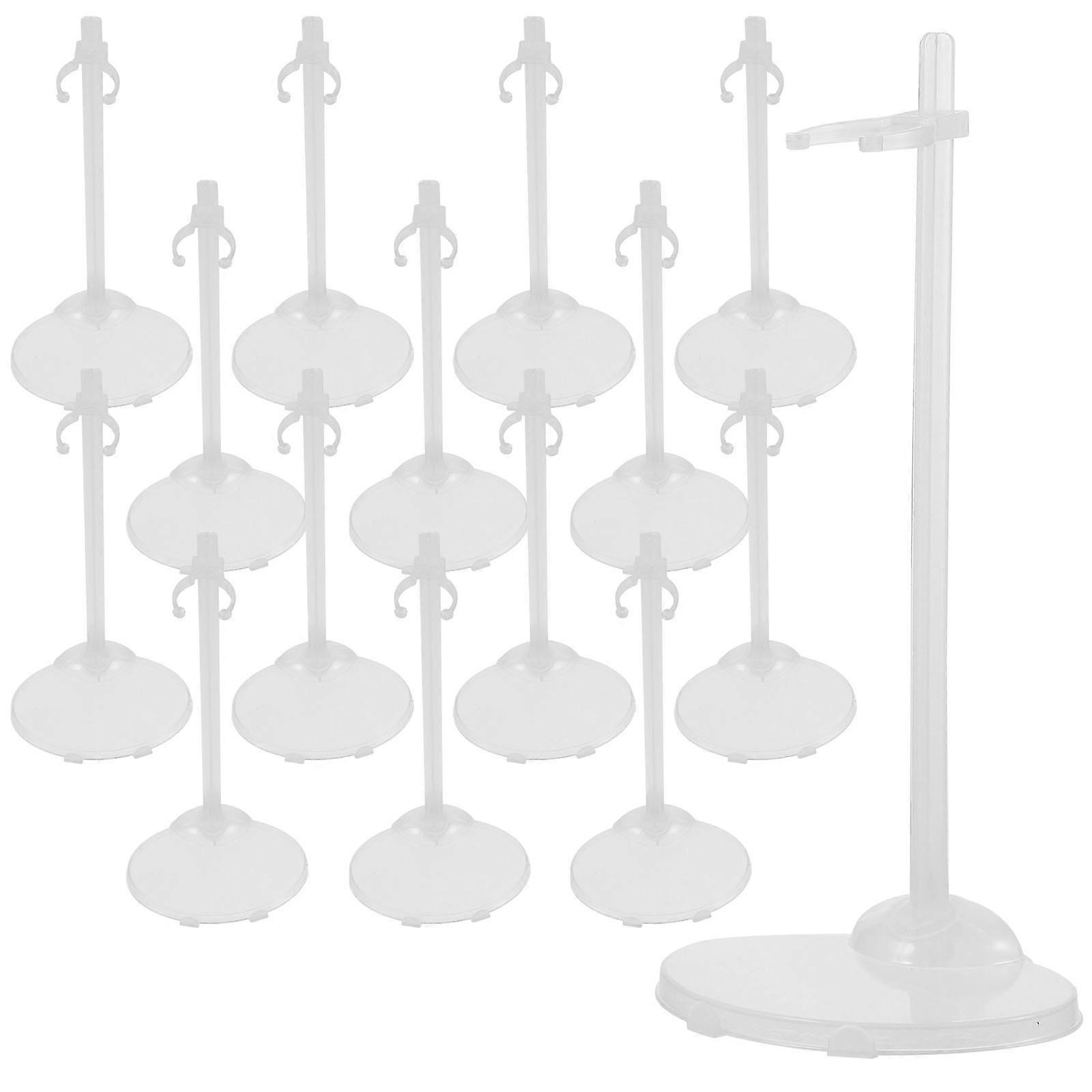 Plastic Doll Display Rack Doll Holding Stand for Holding Use 15Pcs